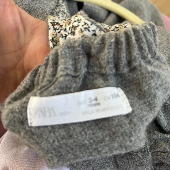 ZARA BABY GRAY JUMPER DRESS - Picture 2 of 2